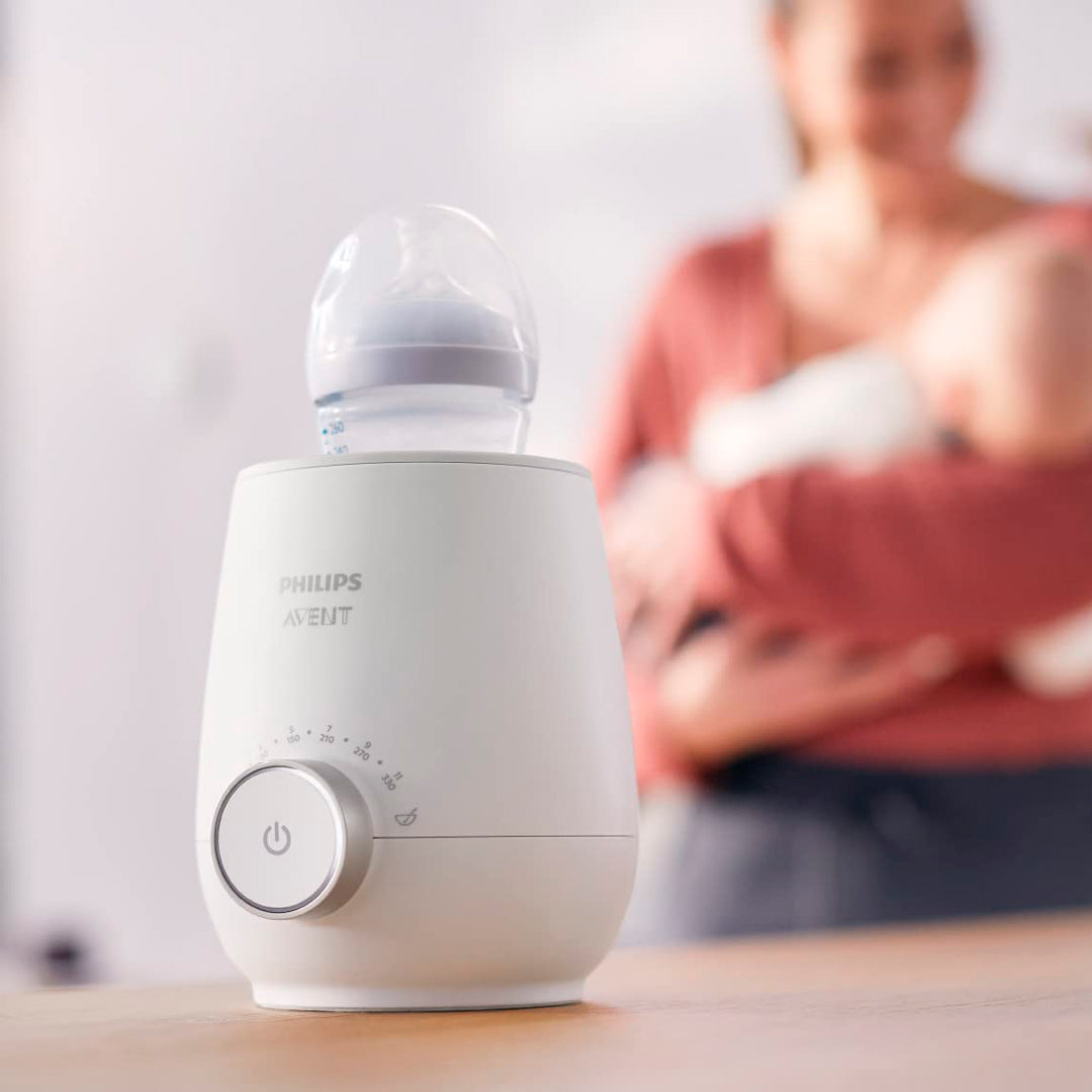 Calentador rápido de teteros, calentado de biberones en minutos, con control inteligente de temperatura y apagado automático - Philips Avent