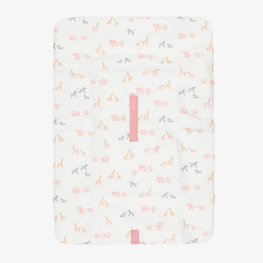 Cambiador portátil plegable y compacto para bebé, imprescindible para atender a tu peque fuera de casa, moderno exterior de polipiel, con adorable diseño estampado - Mayoral