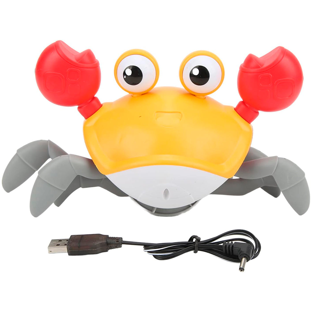 Juguete interactivo "Crabby", cangrejo didáctico eléctrico con luces y sonidos
