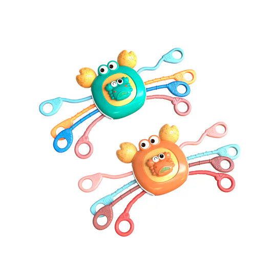 Cangrejo sensorial mordedor colorido - Pull String
