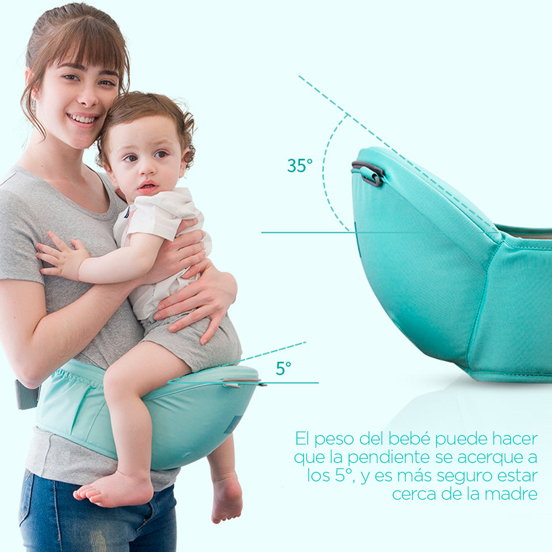 Cargador para bebés con base para cadera