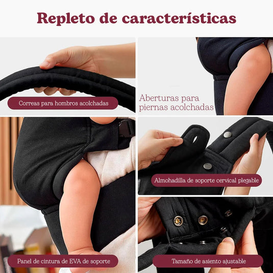 Cargador portabebés ergonómico acogedor y ligero - Momcozy