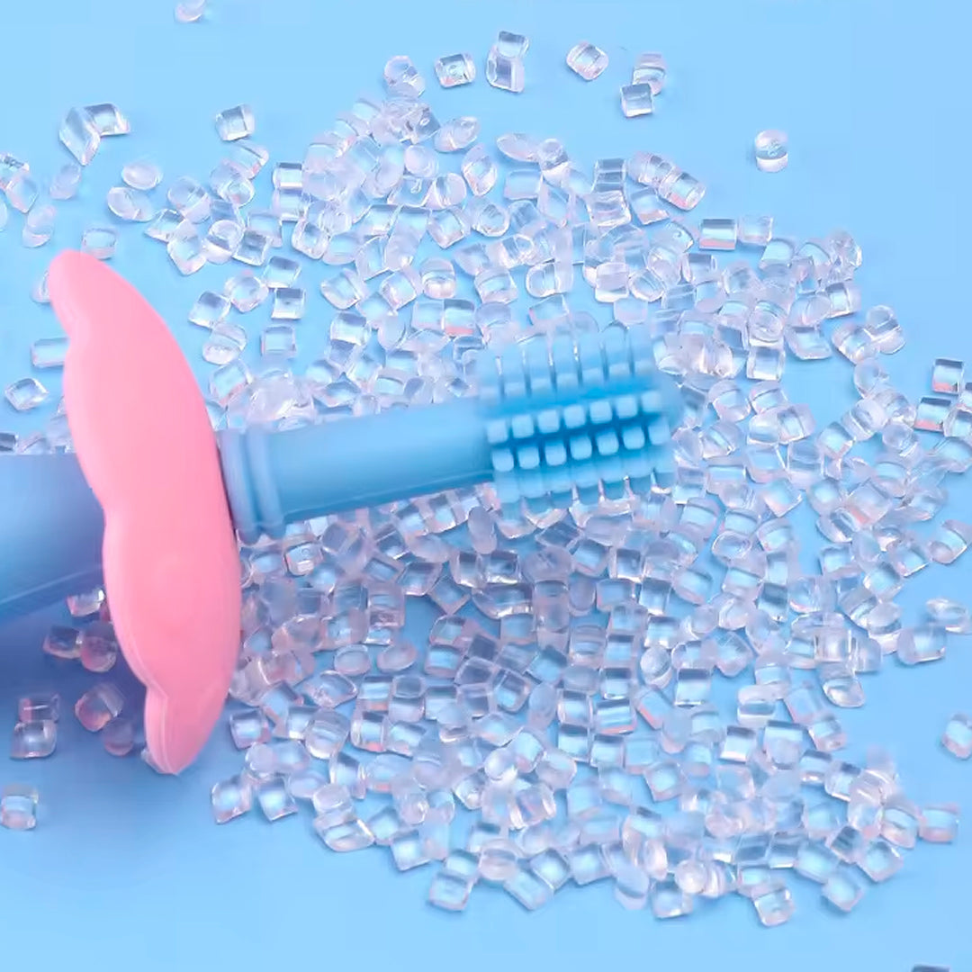 Cepillo de dientes suave en silicona para bebé, con ventosa y estuche - Color&Life