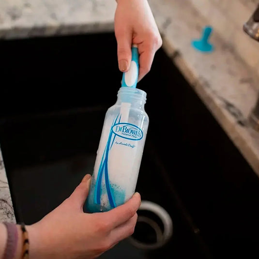 Cepillo lavateteros con limpiador de accesorios - Dr Brown's