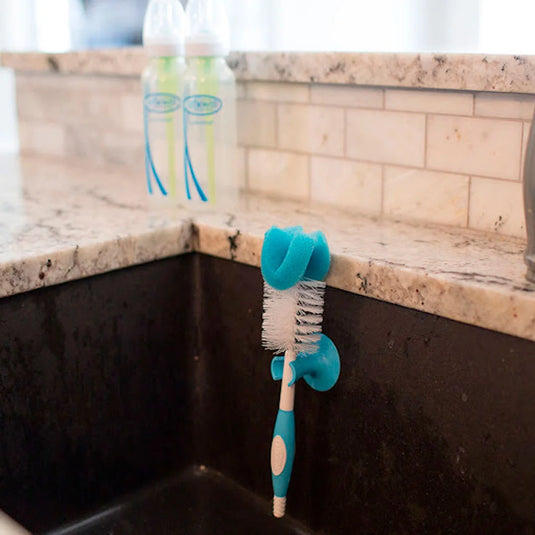 Cepillo lavateteros con limpiador de accesorios - Dr Brown's