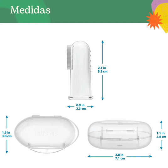 Cepillo dental de dedo silicona 100% libre BPA - Dr Brown's