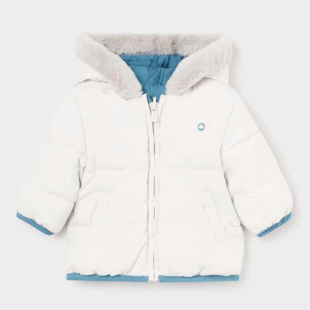 Chaqueta reversible color azul para bebé - Mayoral