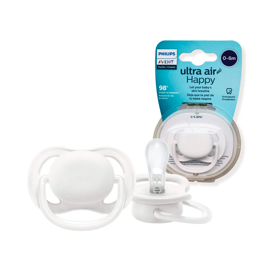 Chupa Ultra Air Happy, libre de BPA, para bebé de 0 a 6 meses - Philips Avent