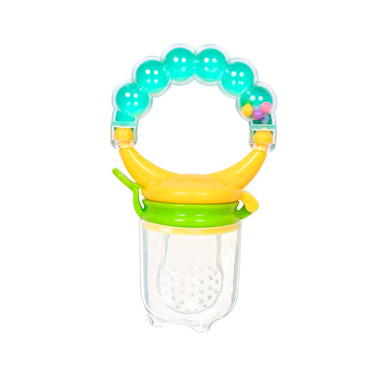 Chupa para fruta con sonajero para bebés, dispensador de fruta que ayuda para alimentación complementaria - OnlyBaby