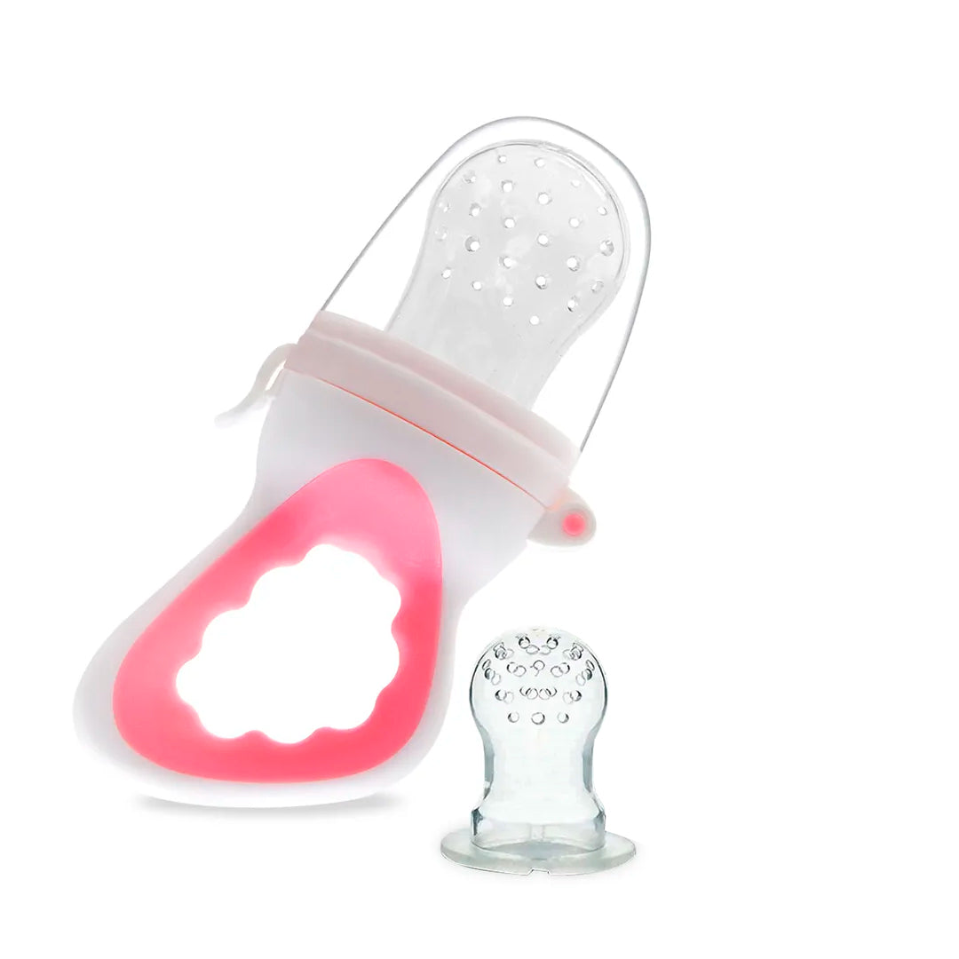 Chupa para fruta con malla anti-ahogo, excelente para etapa de alimentación complementaria - OnlyBaby Rosa
