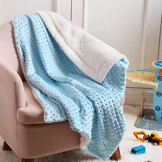 Cobija doble faz ovejera para bebés, manta suave, ligera, cómoda y cálida, ideal para recién nacidos - Color & Life