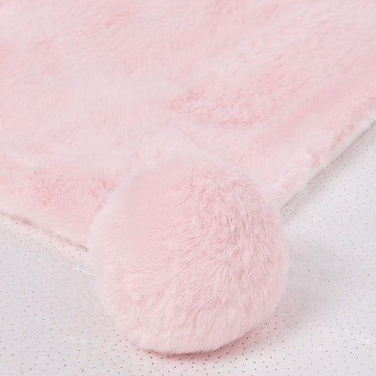 Manta ovejera con pompones para bebé, de gran suavidad, con la que tu bebé se sentirá abrigado y protegido en sus momentos de descanso, suave y gustoso tejido exterior de pelo, cálida y confortable - Mayoral