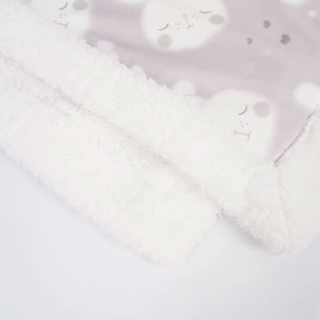 Cobija ovejera estampado de conejito, manta suave, ligera, cómoda y cálida, ideal para recién nacidos