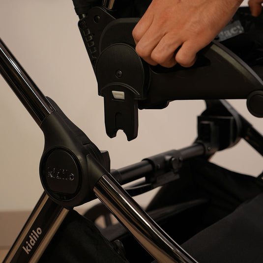 Coche moisés y paseador 3 en 1, con sistema de plegado fácil, ideal para bebés recién nacidos hasta los 4 años aprox, ajustes de reclinado y de capota cubresol - Kidilo