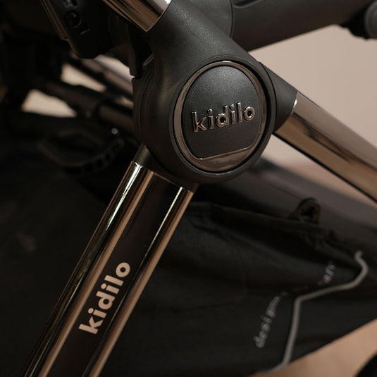 Coche moisés y paseador 3 en 1, con sistema de plegado fácil, ideal para bebés recién nacidos hasta los 4 años aprox, ajustes de reclinado y de capota cubresol - Kidilo