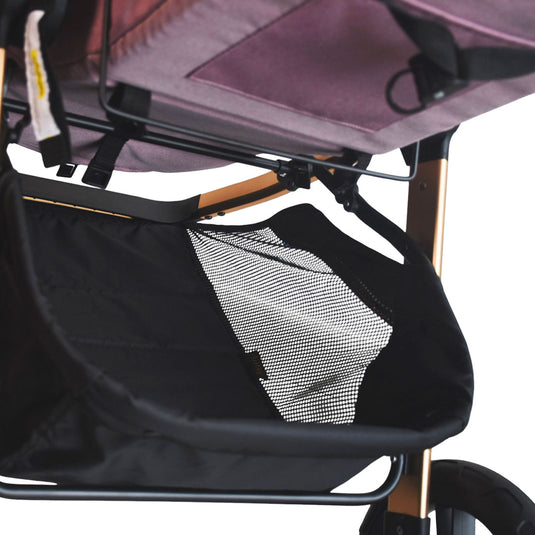 Coche estilo moisés 2 en 1, ajustable a paseador, con cubrepiés, amplia canasta inferior de almacenamiento y portavasos para el tetero  - Maxibaby