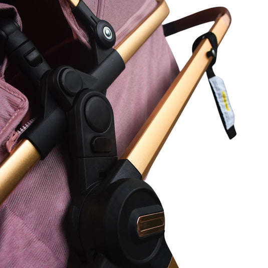 Coche estilo moisés 2 en 1, ajustable a paseador, con cubrepiés, amplia canasta inferior de almacenamiento y portavasos para el tetero  - Maxibaby