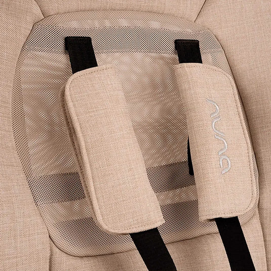 Coche estilo paseador TRIV™ next para bebé, con espaldar ajustable, arnés de seguridad de 5 puntos, barra de empuje ajustable y detalles en cuero ecológico - Nuna