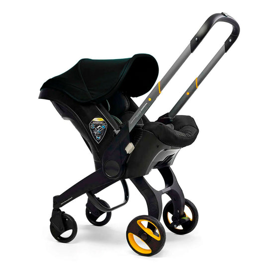 Coche portabebés multifuncional plegable con bolso pañalera, silla de seguridad para carro