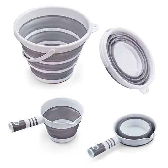 Set bañera con termómetro, soporte para jabón, balde y regadera, plegado compacto para facilitar su guardado, con soporte para el bebé, accesorios incluidos - Toimoys