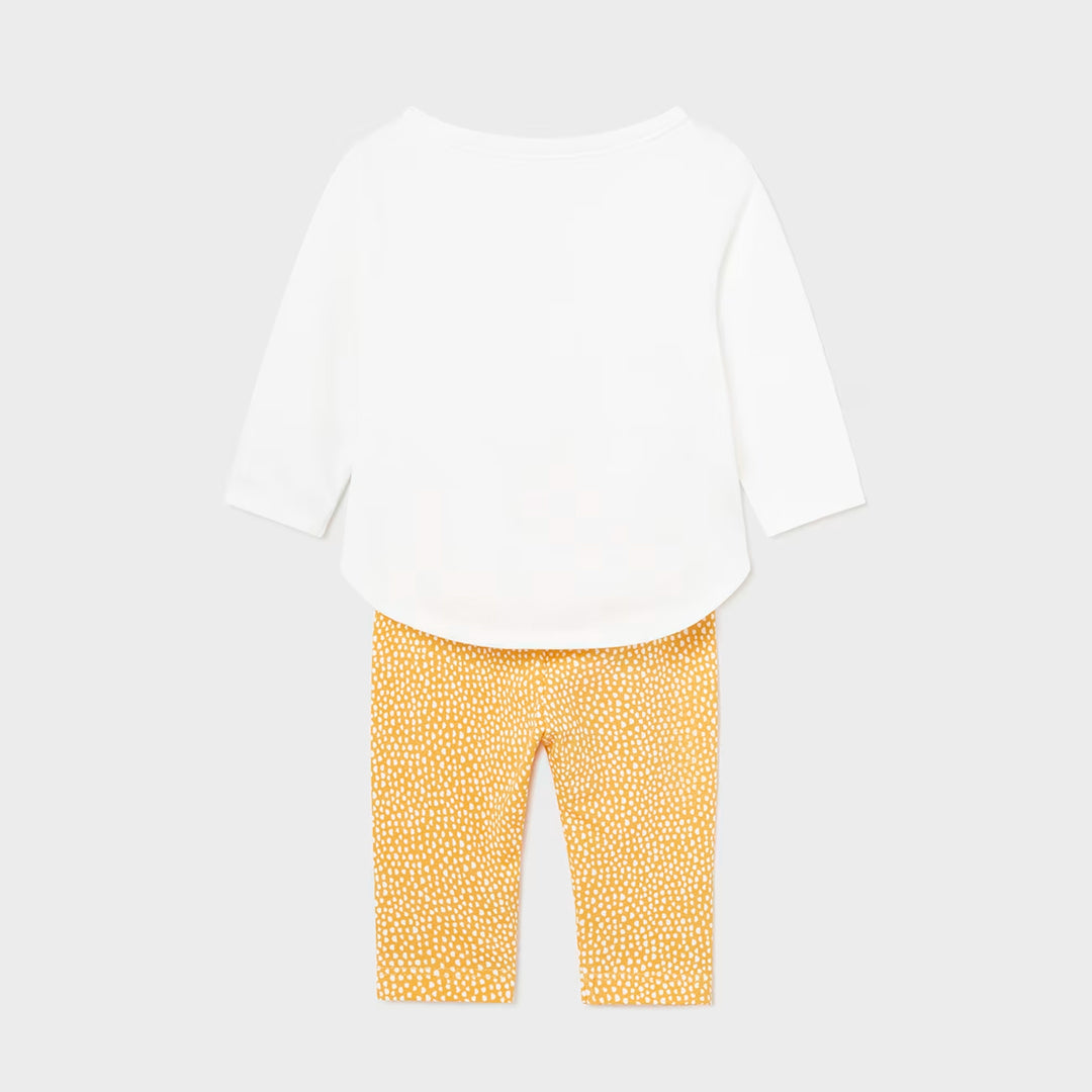 Conjunto 2pz Patitos Amarillo, set de blusa y pantalón para recién nacido - Mayoral
