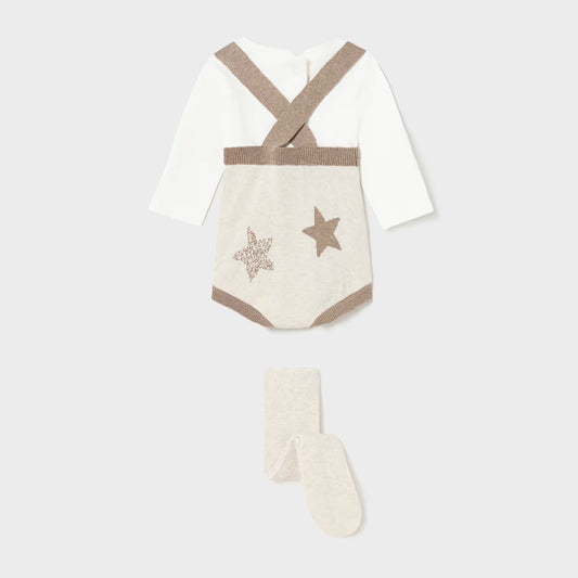 Conjunto Overall estrellas Tejido Milk Mayoral