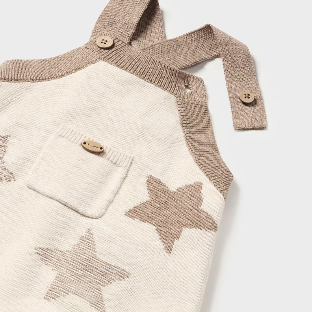 Conjunto Overall estrellas Tejido Milk Mayoral