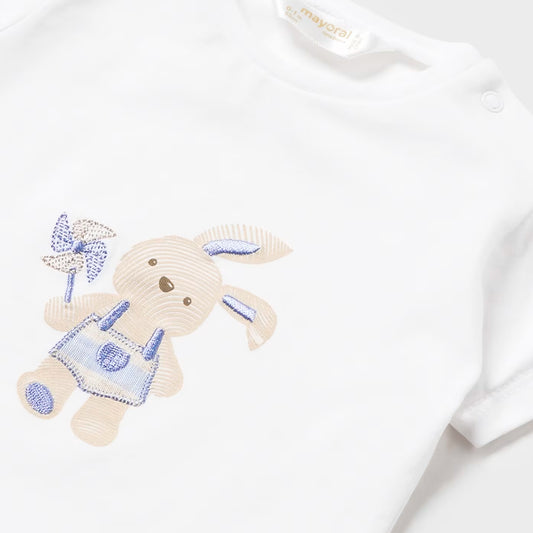 Conjunto de dos piezas Camiseta y Short con estampado de Conejo - Mayoral