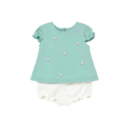 Conjunto 2pz blusa con bolero y short para bebé - Mayoral - Cocco Semana 2026