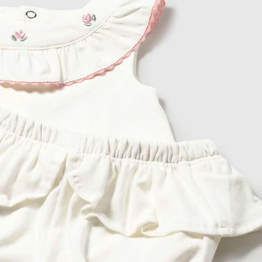 Conjunto 2pz blusa con bolero y short para bebé - Mayoral