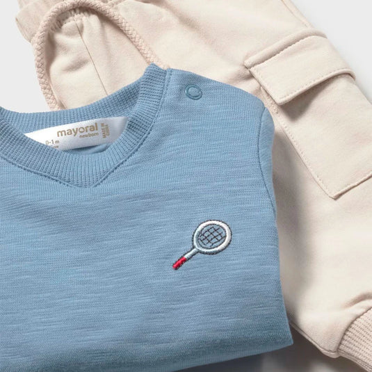 Conjunto manga larga con pantalón y buzo para bebé - Mayoral