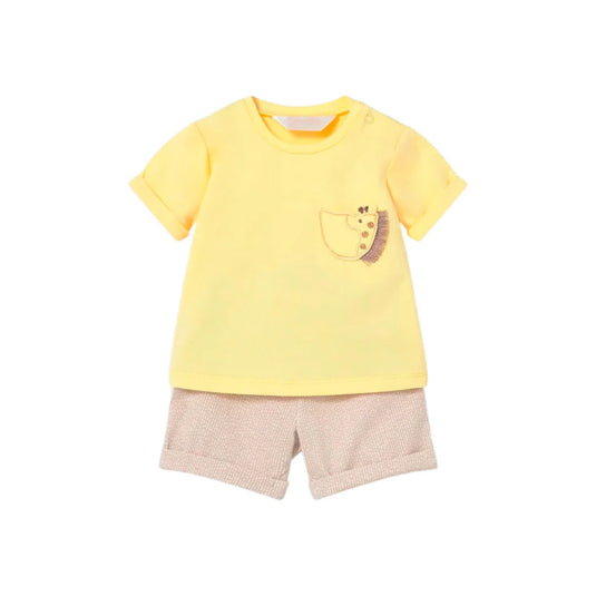 Camiseta Amarilla - Short Café