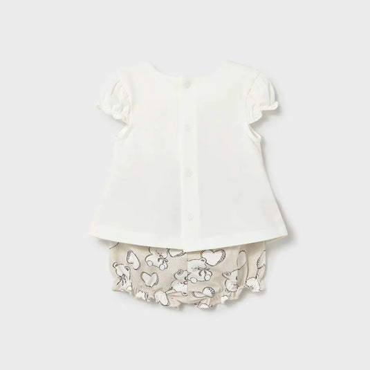 Conjunto 2pz blusa corta con mangas bolero y shorts - Mayoral - Cocco Semana 2026
