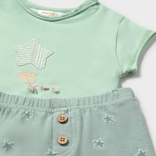 Conjunto camiseta manga corta y short para bebé - Mayoral