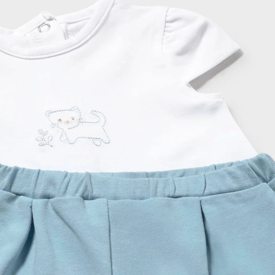 Conjunto 3pz buzo estampado florecitas para bebé - Mayoral