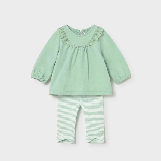 Conjunto 2pz blusa con pantalón color verde menta - Mayoral - Cocco Semana 2026