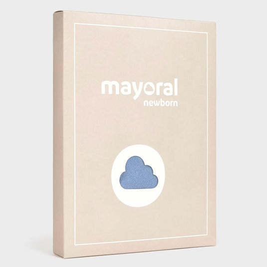 Conjunto 3pz buzo y pantalón tejido para recién nacido, camiseta manga larga suave y ligera, buzo en algodón tejido con detalles bordados - Mayoral