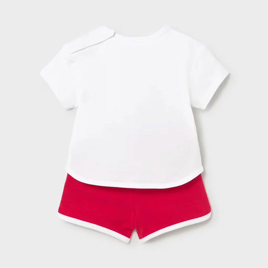Conjunto estampado 2pz con short corto para bebé - Mayoral