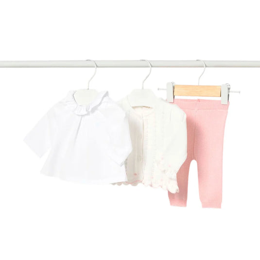 Conjunto 3 piezas blusa con bolero y buzo tejido - Mayoral