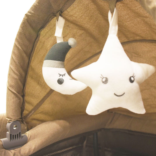 Corral colecho con cambiador y moisés, sistema plegable con bolsa viajera, con ruedas traseras para fácil movimiento, cambiador ajustable a la estructura, con mosquitero retirable - Kidilo