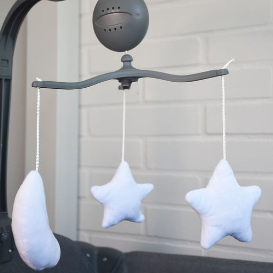 Corral colecho con mosquitero y cambiador, con sistema de plegado, mallas laterales, cambiador ajustable a la estructura, con móvil de peluches - Kidilo