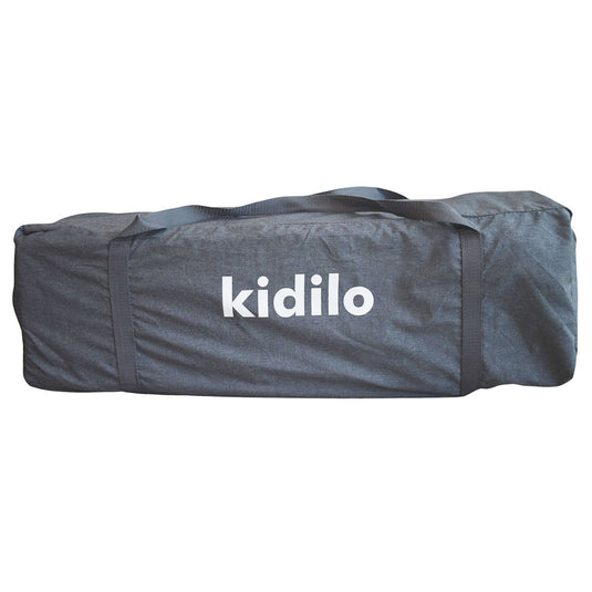 Corral colecho con mosquitero y cambiador, con sistema de plegado, mallas laterales, cambiador ajustable a la estructura, con móvil de peluches - Kidilo