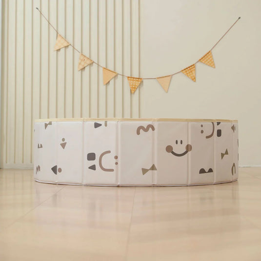 Corral piscina de juego con paredes plegables para bebé, paredes del corral se doblan para almacenar fácilmente, ideal para interiores y exteriores, fácil de llevar, hecho en material resistente de alta calidad