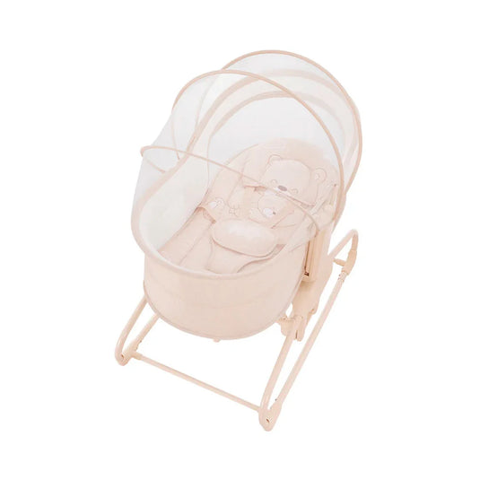 Moisés y mecedora 4 en 1 con diseño de osito - Mastela