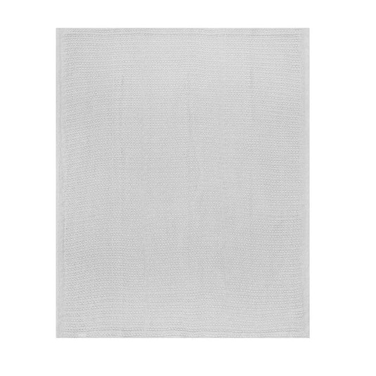 Cobija de tejido calado de algodón para bebé, transpirable y reguladora de temperatura, ideal para todas las estaciones.