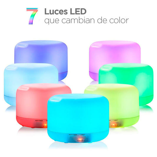 Difusor de aroma con luz, silencioso, apagado automático y libre de BPA