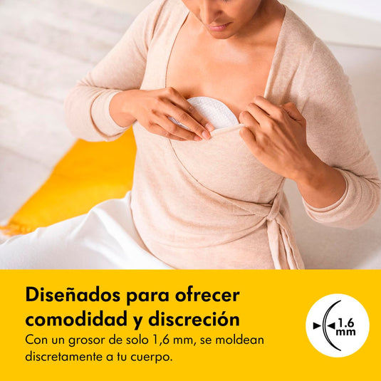 Discos absorbentes respirables x30und para la lactancia, diseñados para circulación de aire, hechos en material suave al tacto, empacados individualmente - Medela