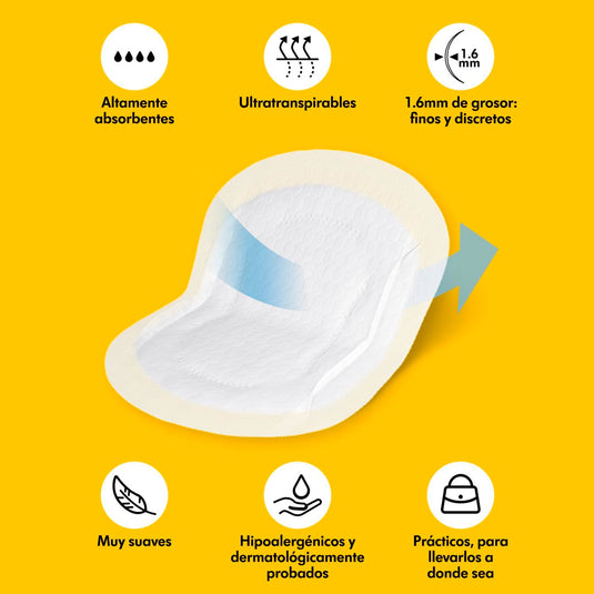 Discos absorbentes respirables x30und para la lactancia, diseñados para circulación de aire, hechos en material suave al tacto, empacados individualmente - Medela