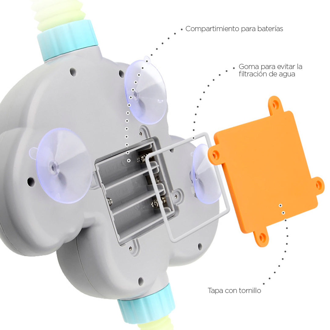 Ducha para bebé y niños pequeños, Cabezal eléctrico, Diseño de koala