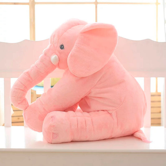 Almohada con diseño de elefante, antirreflujo, tela 100% antialérgica, con cobija o sin cobija Rosado / Sencillo